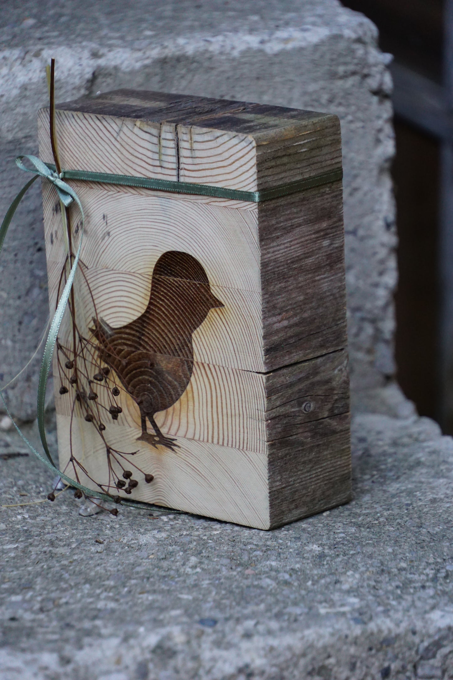 Holzbild Küken